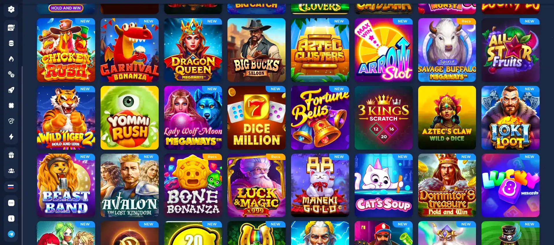 Турнирная таблица казино Ezcash casino